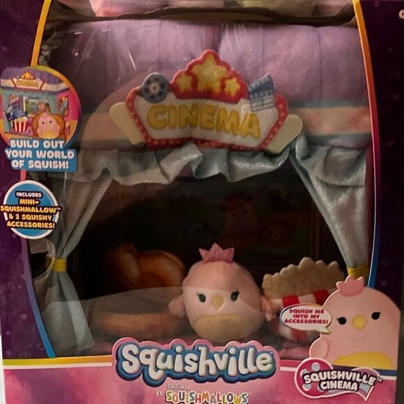 Squishville Cinema box with 2 vehicles  no cardboard box or bird squishville - Picture 15 of 15